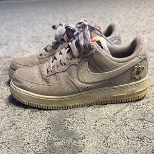 Nike Taupe Air Force 1 Sneakers